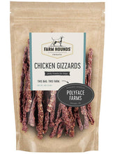 Load image into Gallery viewer, Farm Hounds Chicken Gizzards dog jerky treats sourced from Polyface Farms in Virginia.