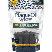 Load image into Gallery viewer, ProDen PlaqueOff Mini Dental Care Bones in vegetable fusion flavor, promotes oral health with natural sea kelp.
