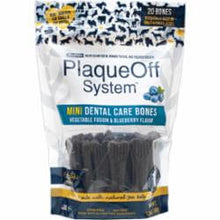 Load image into Gallery viewer, ProDen PlaqueOff Mini Dental Care Bones in a pack, formulated for fresh breath and plaque prevention.