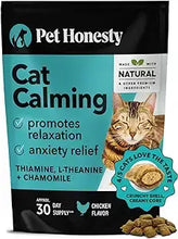 Load image into Gallery viewer, Pet Honesty Cat Calming supplement, 3.7oz, promotes relaxation and anxiety relief with Thiamine and Chamomile.