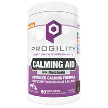 Load image into Gallery viewer, Progility Calming Aid Soft Chew with Melatonin for dogs, promoting relaxation and emotional balance.