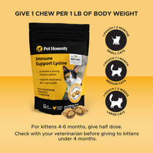 Load image into Gallery viewer, Pet Honesty Immune Support Lysine supplement for cats, promoting immune and respiratory health.
