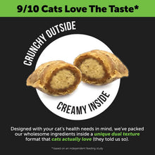 Load image into Gallery viewer, Crunchy on the outside, creamy on the inside; 9/10 cats love the taste of Pet Honesty Cat Probiotics.