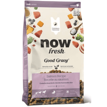 Load image into Gallery viewer, Petcurean NOW! Fresh Good Gravy Salmon dog food bag, enriched with bone broth and nutritious ingredients.