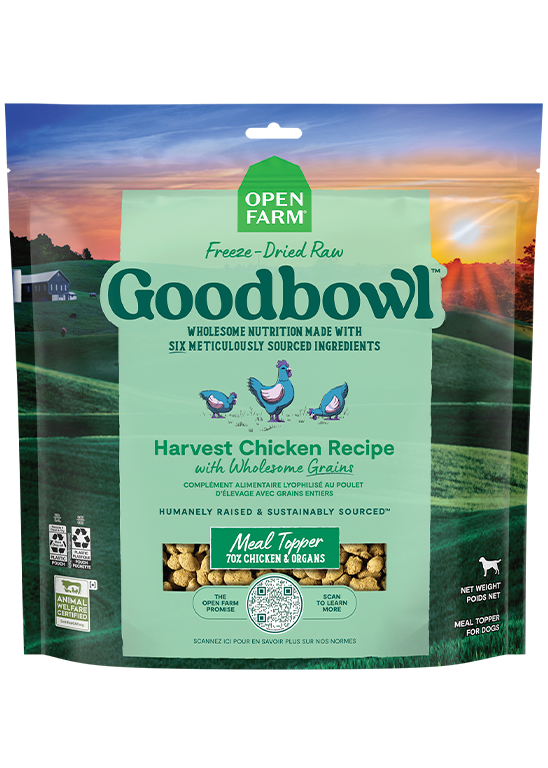 Open Farm Goodbowl Harvest Chicken Recipe Freeze Dried Raw Topper