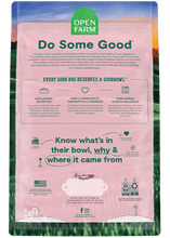 Load image into Gallery viewer, Open Farm Goodbowl packaging featuring wholesome nutrition for dogs, emphasizing simple ingredients and oven-baked quality.