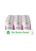 Load image into Gallery viewer, Open Farm Chicken & Salmon Pâté cans stacked on display, showcasing dog food made with humanely raised ingredients.
