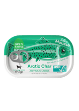 Load image into Gallery viewer, Open Farm Arctic Char dog food topper with 96% fresh Icelandic fish in a silky mousse texture.