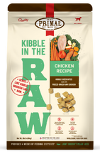 Load image into Gallery viewer, Kibble in the Raw Chicken Recipe dog food bag featuring freeze-dried raw chicken and fresh ingredients.