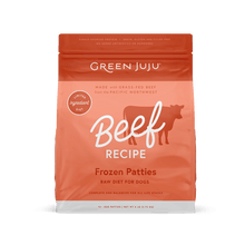 Load image into Gallery viewer, Green Juju Frozen Raw Beef Recipe for dogs, made with grass-fed beef, complete and balanced limited-ingredient diet.