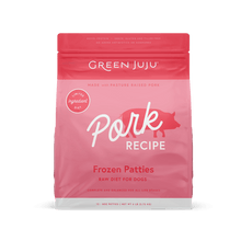 Load image into Gallery viewer, Green Juju Frozen Raw Pork Recipe for dogs, limited-ingredient diet with pasture-raised pork.