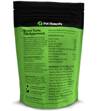 Load image into Gallery viewer, Pet Honesty Cat Probiotics supplement packaging, supports gut and immune health for cats with natural ingredients.