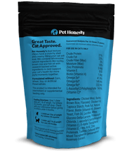 Load image into Gallery viewer, Pet Honesty Cat Skin & Coat supplement package, featuring dual-textured chews for skin health and shine.