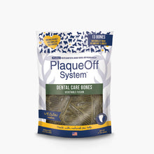 Load image into Gallery viewer, ProDen PlaqueOff Dental Care Bones with vegetable fusion for dental health and fresh breath, vegan-friendly chew.