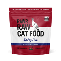 Load image into Gallery viewer, RAWR Cat Sliders Turkey 2.5lb bag featuring GAP certified ingredients from California farms.