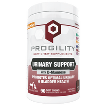 Load image into Gallery viewer, Progility Urinary Support Soft Chew 90cnt with D-Mannose for urinary and bladder health in dogs.