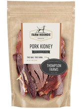 Load image into Gallery viewer, Farm Hounds Pork Kidney jerky treats for dogs, sourced from Thompson Farms, high-quality and pastured product.
