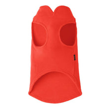 Load image into Gallery viewer, Fleece Vest for dogs in bright red, featuring a pullover design and built-in leash attachment.