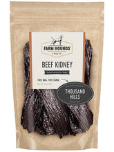Load image into Gallery viewer, Farm Hounds Beef Kidney Jerky for dogs, sourced from Thousand Hills family farm, high-quality dog treats.