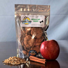 Load image into Gallery viewer, Doggie Style Gourmet Treats Apple & Oats bag with apple, oats, and cinnamon, handmade dog treats, 12oz.