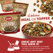 Load image into Gallery viewer, Fromm Bonnihill Farms BeefiBowls displayed with Chick & Turk Bowls, showcasing a delicious meal or topper for dogs.