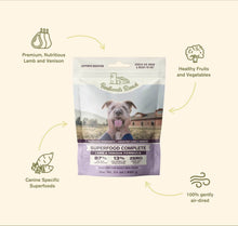 Load image into Gallery viewer, Badlands Ranch Superfood Complete bag featuring lamb and venison for dogs, with nutrient-rich ingredients.