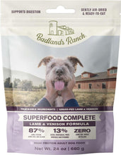 Load image into Gallery viewer, Badlands Ranch Superfood Complete Lamb/Venison dog food, air-dried for easy digestion and healthy energy.
