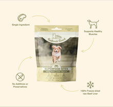 Load image into Gallery viewer, Badlands Ranch Freeze Dried Bites, 100% Beef Liver, 4oz pack for healthy dog treats.