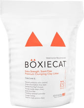 Load image into Gallery viewer, Boxiecat Extra Strength clumping clay cat litter bag, scent-free, veterinarian recommended for odor control.