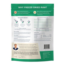 Load image into Gallery viewer, Back of Dr. Marty Nature's Blend Active Vitality dog food packaging with feeding instructions and nutrients info.