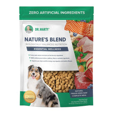 Load image into Gallery viewer, Dr. Marty Nature's Blend Essential Wellness dog food packaging with premium ingredients for healthy pets.