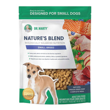 Load image into Gallery viewer, Dr. Marty's Nature's Blend Small Breed dog food package, premium freeze-dried nutrition for small dogs.