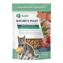 Load image into Gallery viewer, Dr. Marty Nature's Feast Essential Wellness cat food with beef, salmon, and poultry, zero artificial ingredients.