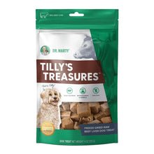 Load image into Gallery viewer, Dr. Marty Tilly's Treasures 4oz freeze-dried raw beef liver dog treats for healthy pets.