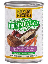 Load image into Gallery viewer, Fromm Frommbalaya Pork, Vegetable & Rice Stew can for dogs, featuring hearty pork and nutritious ingredients.
