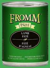 Load image into Gallery viewer, Fromm Lamb Pate 12oz can, featuring finely minced lamb for dogs, enriched with broth, barley, potatoes, and carrots.