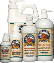 Load image into Gallery viewer, Grizzly Wild Alaskan Salmon Oil bottles, natural Omega-3 fatty acid supplements for pets, supports health.