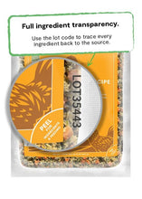 Load image into Gallery viewer, Open Farm Gently Cooked Harvest Chicken packaging with ingredient transparency details highlighted.