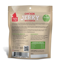 Load image into Gallery viewer, Plato Chicken Jerky with Pumpkin package, featuring natural ingredients and benefits for pet digestion.