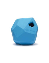 Load image into Gallery viewer, Ruffwear Gnawt-a-Rock blue dog toy, durable latex rubber with irregular shape for erratic bounce.
