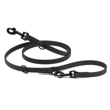 Load image into Gallery viewer, Biothane Adjustable Multi-Purpose Dog Leash with Black Hardware, 7FT on a white background.