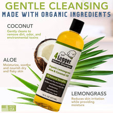 Load image into Gallery viewer, 4-Legger Lemongrass and Aloe Organic Hypoallergenic Dog Shampoo