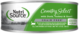 NutriSource Grain Free Country Select Cat 5oz