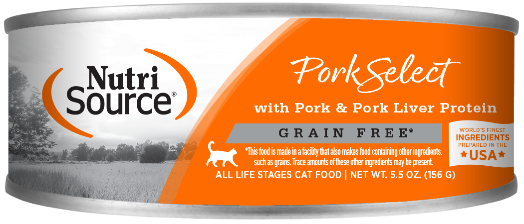 NutriSource Grain Free Pork & Pork Liver Cat 5oz