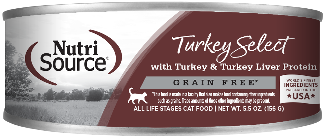 NutriSource Grain Free Turkey & Turkey Liver Cat 5oz