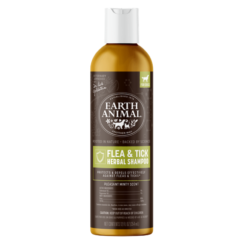Earth Animal Apothecary Natural Flea & Tick Herbal Shampoo 12oz
