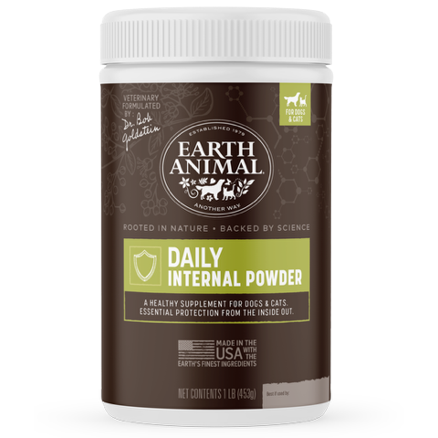 Earth Animal Apothecary Natural Flea & Tick Daily Internal Powder Supplement 1lb