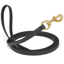 Load image into Gallery viewer, Viper Biothane 20 ft Dog Leash - Long Line Lead displayed with a gold clip, showcasing durable Biothane material.