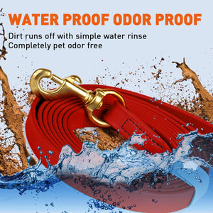 Viper Biothane 20 ft Dog Leash - Long Line Lead showcasing waterproof, odor-proof design with durability in water.