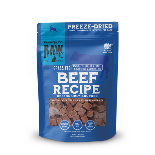 Raw Dynamic Freeze Dried Raw Beef Formula for Cats